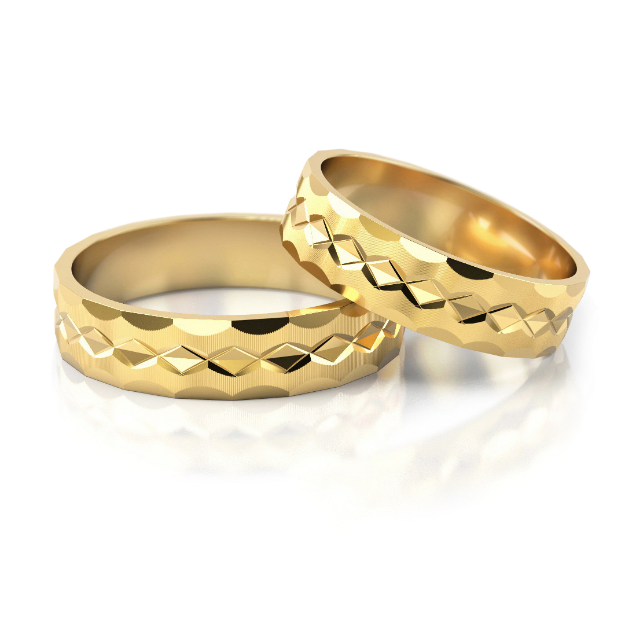 Bild von Trauringe "Minimalistisch" - 22 G