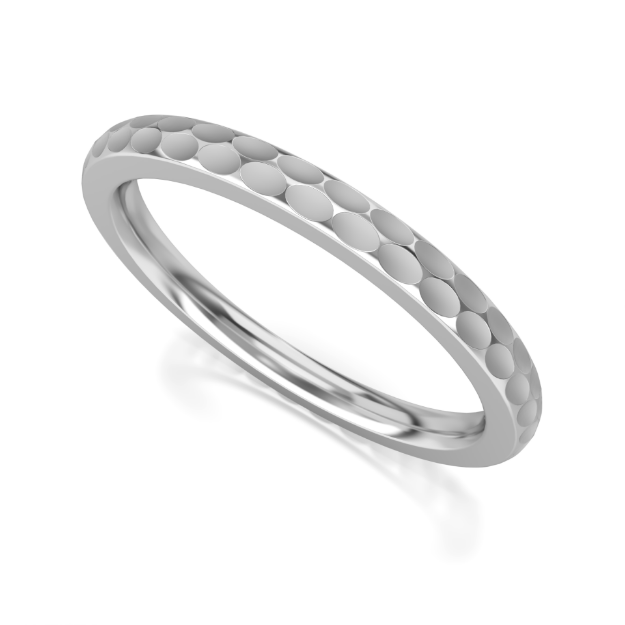 Bild von Memoire-Ring „Der erste Kuss“_518 Weißgold