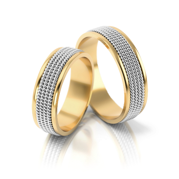 Bild von Trauringe "Vintage-Boho" - 66 GW