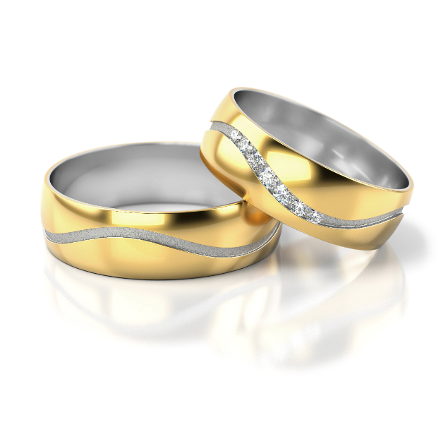 Bild von Trauringe "Flow" - 307 GW