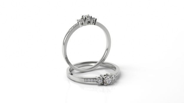 Bild von Verlobungsring - ST07 W 